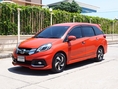 HONDA MOBILIO 1.5 RS ปี 2015 จดปี 2016 เกียร์AUTO สีพิเศษSUNSET ORANGE สภาพนางฟ้า ฟรีดาวน์ รถเก๋ง suv สีส้ม รถมือสอง รถ รถยนต์