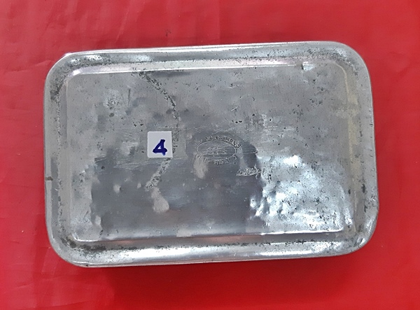 กล่องข้าวห่ออลูมิเนียมสมัยโบราณ(ใบ4.)  รูปที่ 1