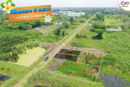 ขาย ที่ดิน เงื่อนไข สด-ผ่อน ได้นาน5ปีคลอง8 100 ตร.วา ติดถนนสาธารณะ 2ด้าน และใกล้กับโครงการรังสิตการ์เด้น คลอง8 รูปที่ 4