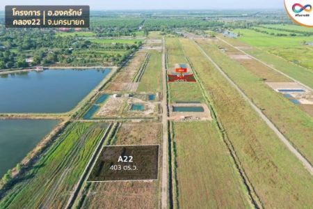 ขาย ที่ดิน ซื้อสด โฉนดพร้อมโอนคลอง22 403 ตร.วา ถนนสาธาณะหน้าแปลงกว้าง 8เมตร รูปที่ 3