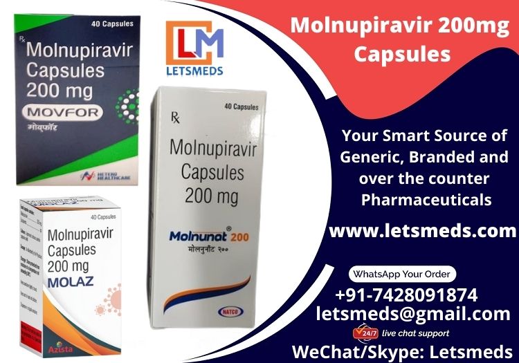 รูปภาพ Indian Molnupiravir Capsules 200mg | Molnunat Capsules Price Online