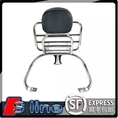 JJMOTO Suitable For Piaqiao Sprint Spring 150 Modified VESPA Rear Backrest Electroplating Style Folding Shelf