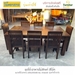 รูปย่อ MATTAREE โต๊ะอาหาร ชุดโต๊ะอาหาร ไม้สัก ชุดโต๊ะกินข้าว โต๊ะกินข้าว dining table โต๊ะทานข้าว โต๊ะกินข้าวไม้สัก โต๊ะกินข้าว8คน ไม้สักแท้ 100 ส่งฟรี รูปที่3