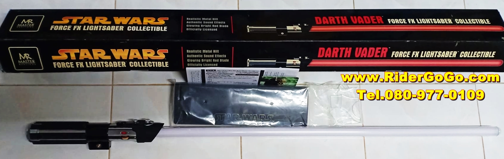 ดาบสตาร์วอร์ ดาบดาร์ธ เวเดอร์ Master Replicas Darth Vader Star Wars Force FX Lightsaber Collectible สวยใหม่ของแท้ รูปที่ 6