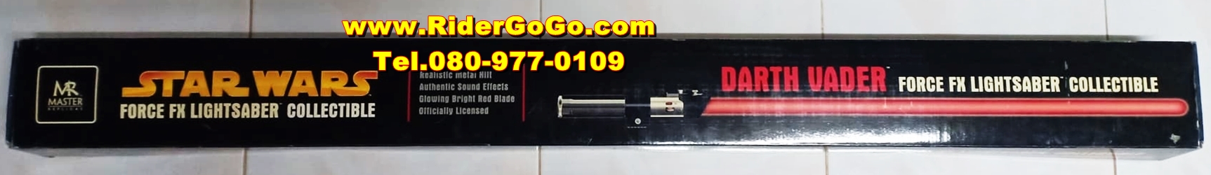 ดาบสตาร์วอร์ ดาบดาร์ธ เวเดอร์ Master Replicas Darth Vader Star Wars Force FX Lightsaber Collectible สวยใหม่ของแท้ รูปที่ 3