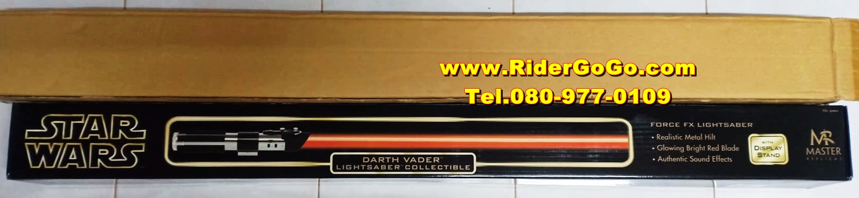 ดาบสตาร์วอร์ ดาบดาร์ธ เวเดอร์ Master Replicas Star Wars Darth Vader Lightsaber Collectible สภาพสวยใหม่ของแท้ รูปที่ 6