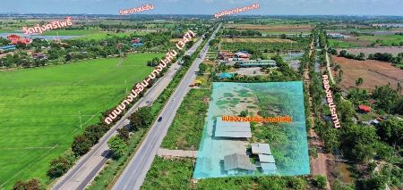 ขาย ที่ดิน ถมแล้วครึ่งหนึ่งของพื้นที่บางปะอิน 1 ไร่ รูปสี่เหลี่ยม หน้ากว้าง 167 เมตร ด้านซ้ายลึก 95 เมตร ด้านขวาลึก 50 เมตร รูปที่ 2