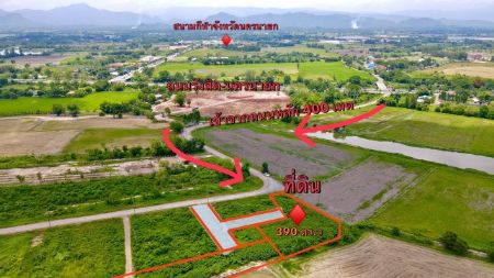 ขาย ที่ดิน ถนนกว้าง 8 เมตร ฟรีค่าโอนเมืองนครนายก 390 ตร.วา บรรยาาศดี ใกล้แยกสามสาว รูปที่ 1