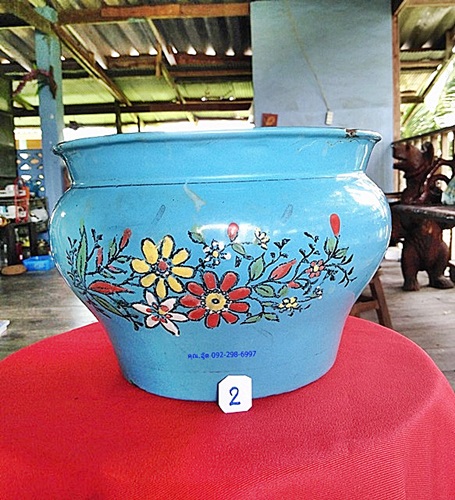 กระโถนลายดอกนูน(ใบ2.)  รูปที่ 7