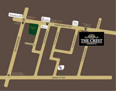 คอนโด The Crest Sukhumvit 34 คอนโดหรูติด BTS ชั้น17 ติด BTS ทองหล่อ รูปที่ 4