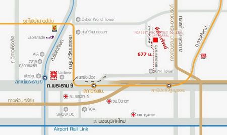ขาย ที่ดิน รหัส 90335 พร้อมอาคารพักอาศัย 6 ชั้น ใจกลางเมือง ถนนพระราม 9  เนื้อที่ 247 ตร.วา ชั้น 5-6 เป็นเพนท์เฮ้าส์ รูปที่ 2