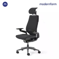 Modernform เก้าอี้ Steelcase ergonomic รุ่น Gesture พนักพิงสูง แบบWrap โครงเทา หุ้มผ้าดำ เก้าอี้เพื่อสุขภาพ