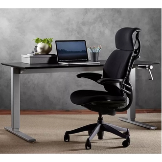 Humanscale By OMP เก้าอี้ทำงานเพื่อสุขภาพ รุ่น Freedom Chair สีดำ รูปที่ 1