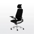 Modernform เก้าอี้ Steelcase ergonomic รุ่น Gesture พนักพิงสูง แบบWrap โครงเงิน หุ้มผ้าสีดำ เก้าอี้เพื่อสุขภาพ เก้าอี้ผู้บริหาร เก้าอี้แก้ปวดหลัง