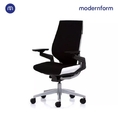 Modernformเก้าอี้ Steelcase ergonomic รุ่นGesture พนักพิงกลางสีเงิน แบบ Wrap โครงเงิน หุ้มผ้าดำ เก้าอี้เพื่อสุขภาพ เก้าอี้ผู้บริหาร เก้าอี้สำนักงาน