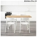 รูปย่อ โต๊ะและเก้าอี้ 4 ตัว ไม้ไผ่ขาว ขาว 150 ซม Table and 4 chairs white bamboo white 150 cm รูปที่3