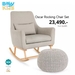 รูปย่อ ส่งฟรี....!!TUTTI OSCAR เก้าอี้โยก เก้าอี้โยกให้นม เก้าอี้โยกโซฟา ROCKING CHAIR + POUFFE ไหมพรมถักวางเท้า สี PEBBLE จากอังกฤษ รูปที่3