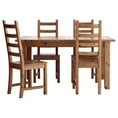 Best Deal !! Table and 4 chairs antique stain 147 cm