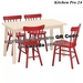 รูปย่อ โต๊ะและเก้าอี้ 4 ตัว ไม้เบิร์ช แดง 125x74 ซม NORRÅKER นูร์ร็อกเกร์  NORRARYD นอร์ราริด รูปที่4