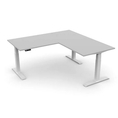 Ergotrend โต๊ะเพื่อสุขภาพเออร์โกเทรน Sit 2 Stand GEN3 L shape white Leg ขาขาว ไม้PB Triple Motor