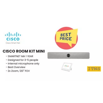 Cisco Room Kit Mini Smartnet MA 1Y อุปกรณ์เชื่อมต่อเพื่อการประชุมทางไกล VDO Conference รูปที่ 1