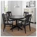 รูปย่อ Best Deal !! Table and 4 chairs black Nolhaga greybeige 110155 cm รูปที่2