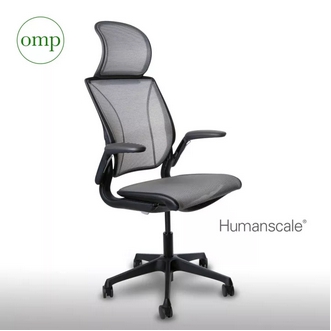 เก้าอี้พับ เก้าอี้สนาม Humanscale By OMP เก้าอี้ทำงานเพื่อสุขภาพ รุ่น World ONE with Nap Rest สีดำ เก้าอี้ โซฟา ราคาถูก รูปที่ 1