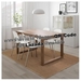 รูปย่อ Best Deal !! Table and 4 chairs brown white 140x85 cm รูปที่4