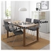 รูปย่อ Best Deal !! Table and 4 chairs brown Gunnared medium grey 140x85 cm รูปที่4