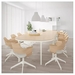 รูปย่อ Best Deal !! Conference table white stained oak veneer white 420x140 cm รูปที่2