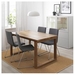 รูปย่อ Best Deal !! Table and 4 chairs brown Gunnared medium grey 140x85 cm รูปที่2