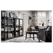 รูปย่อ Best Deal !! Glassdoor cabinet black stained 103x48x142 cm รูปที่2