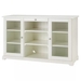 รูปย่อ Sideboard with 2 glass doors and shelves 145x88 cm. Max load 100 kg.  Wood  White รูปที่2