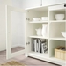 รูปย่อ Sideboard with 2 glass doors and shelves 145x88 cm. Max load 100 kg.  Wood  White รูปที่3