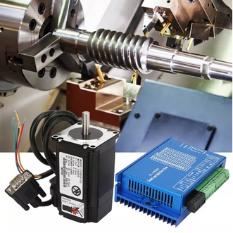 150W 23 Close Loop Stepper Motor Set + ไดร์เวอร์เซอร์โวไฮบริด + RS232 Serial Line 2N.M รูปที่ 1