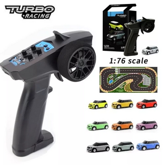 Turbo Racing 1:76 MINI 2.4Ghz Full Scale RC Professional Electric Remote Control Model Car รูปที่ 1