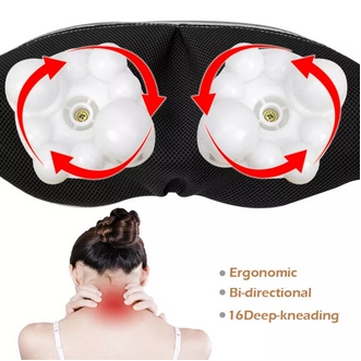 U Shape Electrical Shiatsu Body Shoulder Neck Massager Back Infrared 4D Kneading Massage Shawl Car Home Best Gift Healthcare รูปที่ 1