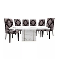 ลดพิเศษสุดๆ INDEX LIVING MALL ชุดโต๊ะอาหาร รุ่นมาซซินี+วิคตอเรีย โต๊ะ 1+ เก้าอี้ 6  สีขาวดำ ราคาถูก โปรโมชั่นพิเศษ ลดวันนี้วันเดียว โต๊ะ โต๊ะทำงาน โต๊ะคอม โต๊ะพับ