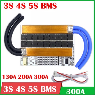 3S 4S 5S 130A 200A 300A Liion LifePo4 Lithium Battery Protection Board Balance High Current Inverter BMS Motorcycle car start รูปที่ 1