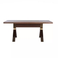 INDEX LIVING MALL BUDAE DINING TABLE 180 CM.  WALNUTGOLD
