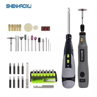 2022 In Stock Cordless Electric Screwdriver Mini Grinder Power Tools Set 3.6V Lithium Battery Usb Charging Multifuctional Accessories Home Diy รูปที่ 1