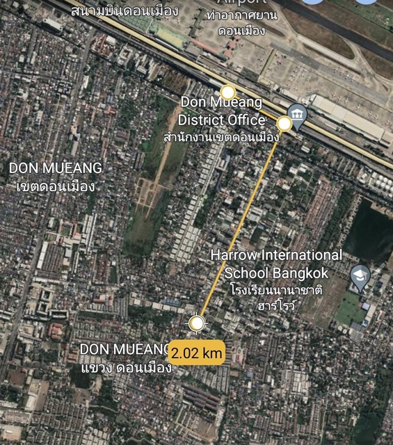 MRTดอนเมือง1.4 กม. ชุมชนช่างอากาศอุทิศ  ให้เช่าที่ดิน1ไร่กว่าๆ สนามบิน ดอนเมือง 1.9 กม.  หลักสี่  รูปที่ 1