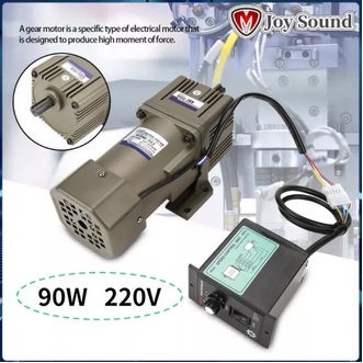 【มอเตอร์ไฟฟ้า】AC 220V 90W Adjustable Speed Gear Motor เฟสเดียวมอเตอร์เกียร์แบบอะซิงโครนัสมอเตอร์ลดความเร็วในการปรับ รูปที่ 1