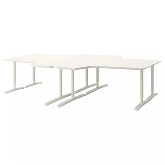 Best Deal !! Desk combination white 320x220 cm รูปที่ 1