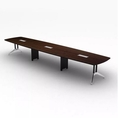 INDEX LIVING MALL TRAVOTO Conference ARCH 540 cm.  Dark walnut  Smoke gray