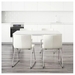 รูปย่อ Best Deal !! Table and 4 chairs highgloss white Kavat white 135 cm รูปที่2