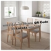 รูปย่อ Best Deal !! Table and 4 chairs oak Orrsta light grey 120180 cm รูปที่4