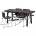 รูปย่อ Best Deal !! Table and 4 chairs dark brown Kavat dark brown 170x78 cm รูปที่4