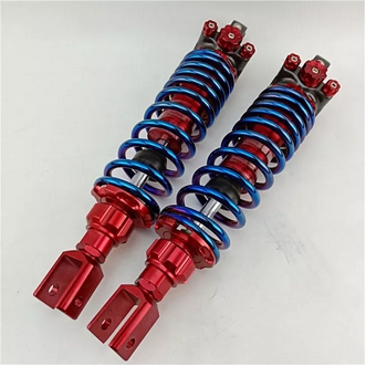 Pyu riding electric motorcycle modified three flower rear shock absorber rear fork K1 shock absorber 32cm builtin airbag Fuxi ghost fire k1 shock absorber รูปที่ 1