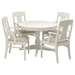 รูปย่อ Best Deal !! Table and 4 chairs white 110155 cm รูปที่1